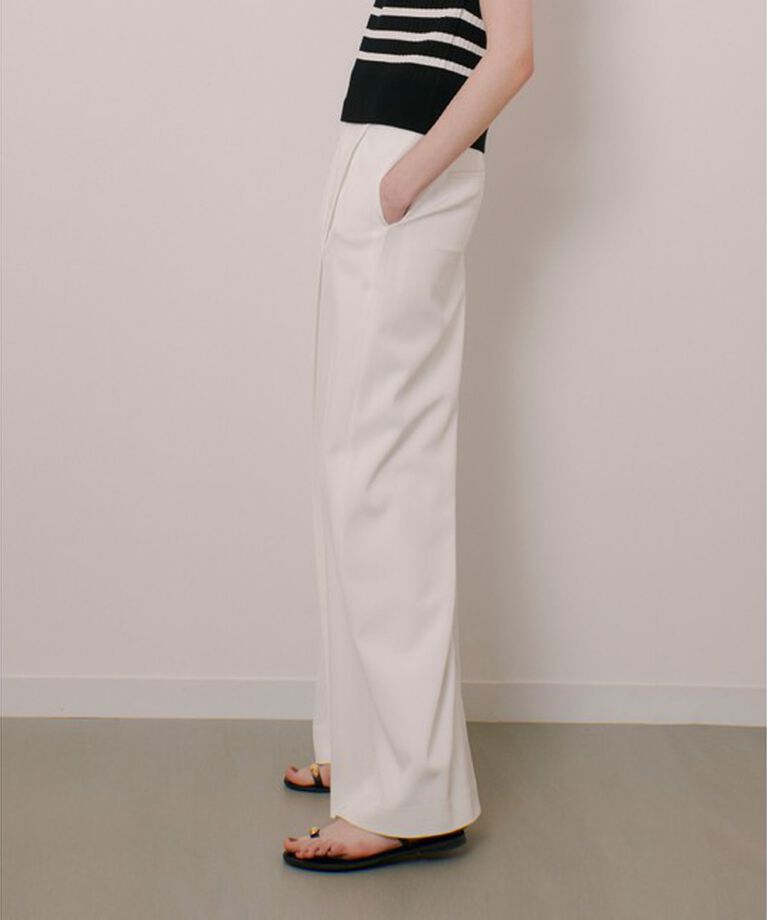 LOULOU WILLOUGHBY「【LOULOU WILLOUGHBY】タックステッチワイドパンツ」|その他|