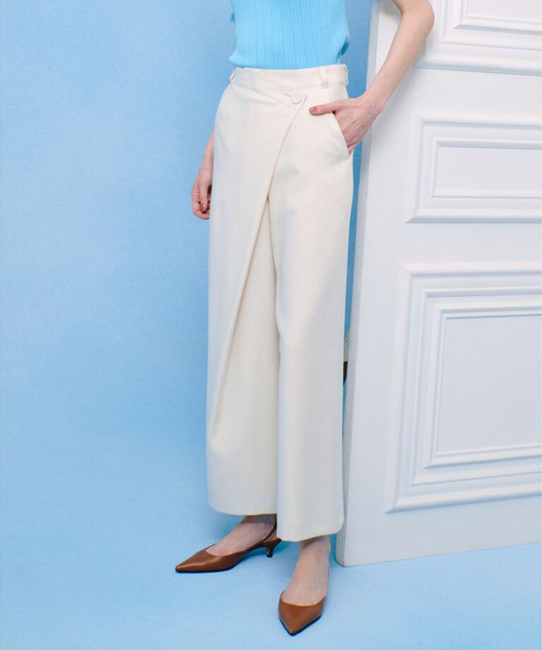 LOULOU WILLOUGHBY「【LOULOU WILLOUGHBY】アシメタックワイドパンツ」|チノ|