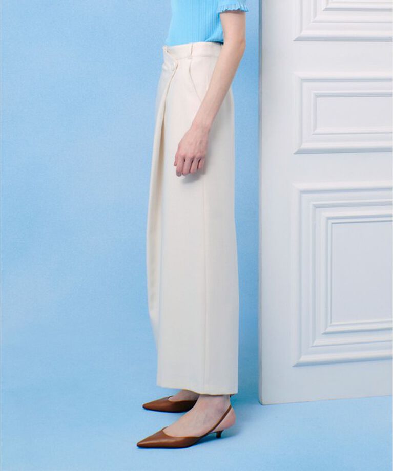 LOULOU WILLOUGHBY「【LOULOU WILLOUGHBY】アシメタックワイドパンツ」|チノ|