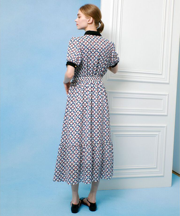 LOULOU WILLOUGHBY「【LOULOU WILLOUGHBY】ロープリングプリントワンピース」|ワンピース|