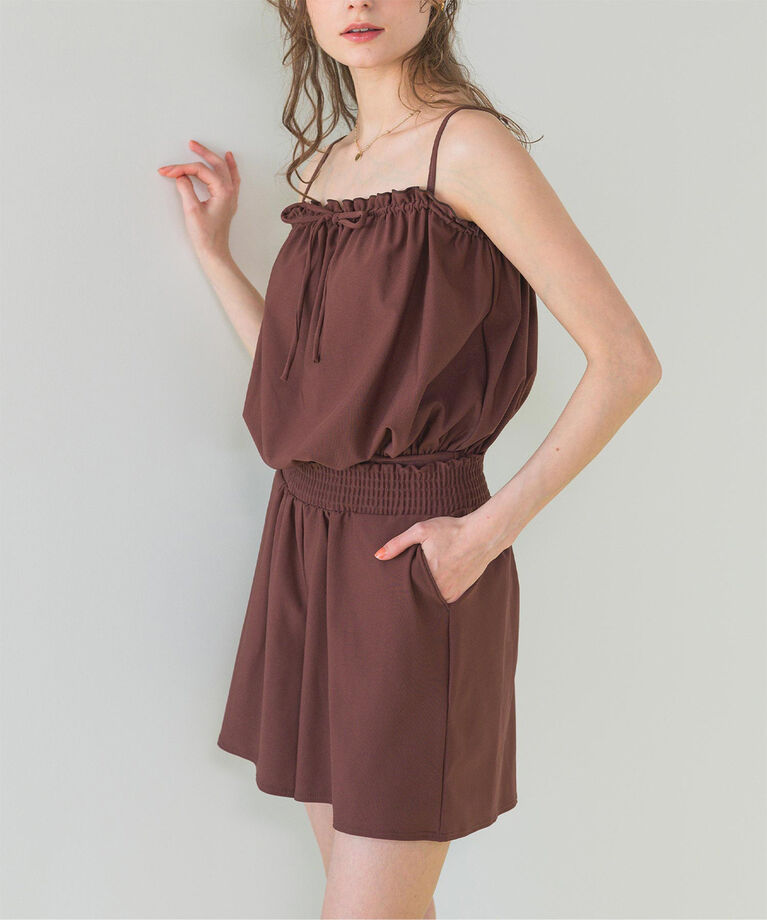 SEA DRESS「ウエストギャザーサスティナブルショートパンツ/水着」|ビキニ|