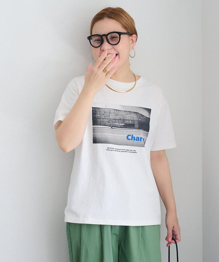  「【＠remi_usus企画】CharmフォトプリントTシャツ」|プルオーバー|