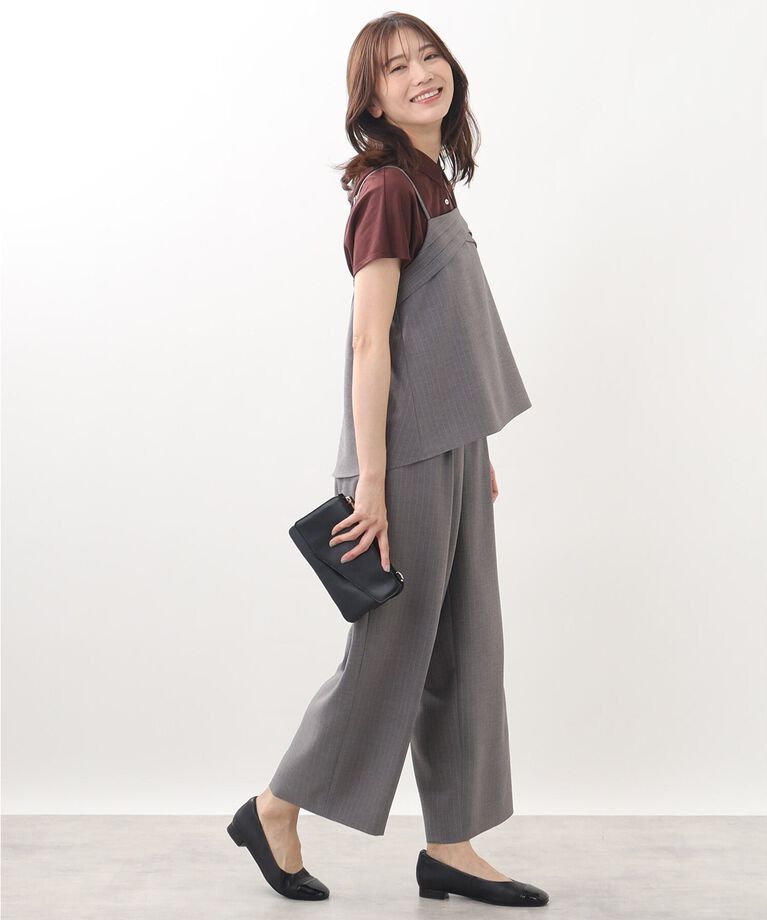 Reflect「【SALE／接触冷感／マシンウォッシュ／二の腕カバー】フレンチスリーブブラウス」|シャツ・ブラウス|
