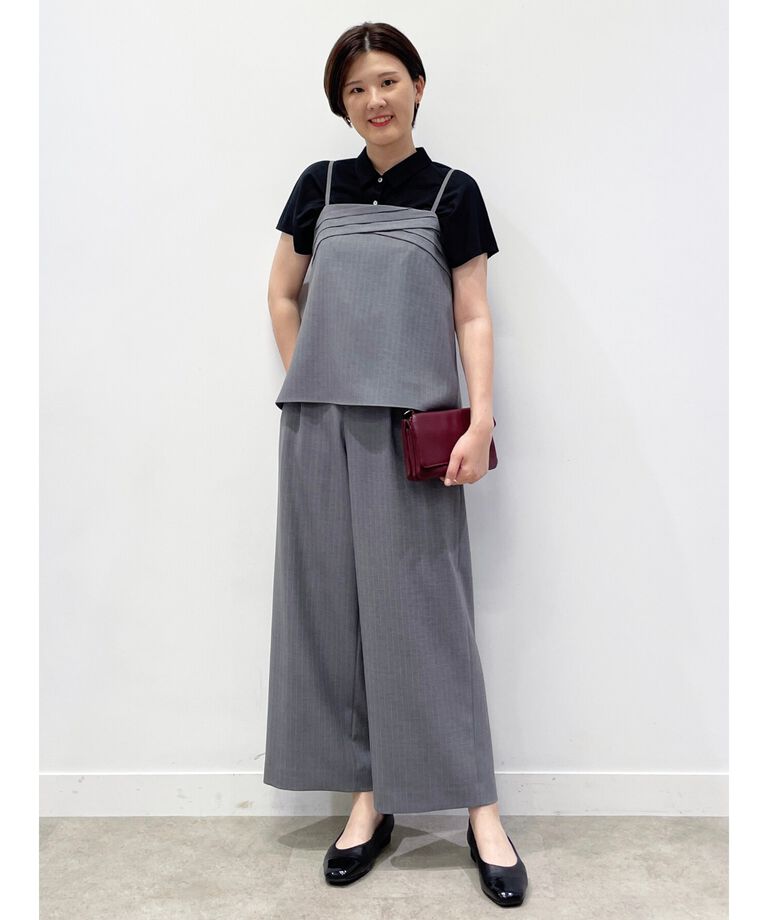 Reflect「【SALE／接触冷感／マシンウォッシュ／二の腕カバー】フレンチスリーブブラウス」|シャツ・ブラウス|