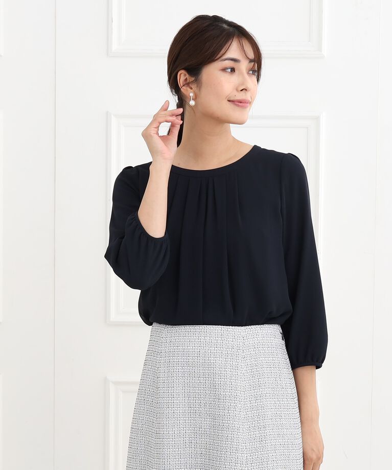 Reflect「【春SALE/マシンウォッシュ可】ピンタックブラウス」|シャツ・ブラウス|