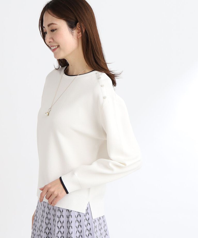 Reflect「【春SALE／WEB限定カラーあり／セットアップ可】ダブルジャカードニット」|ニット・セーター|