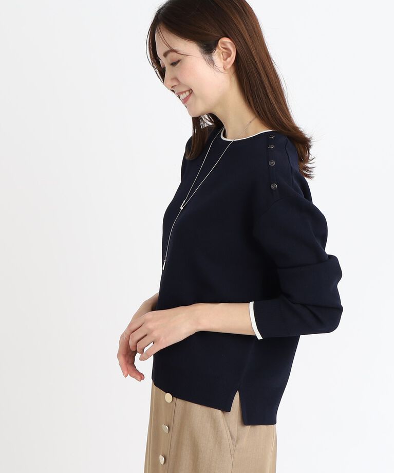 Reflect「【春SALE／WEB限定カラーあり／セットアップ可】ダブルジャカードニット」|ニット・セーター|