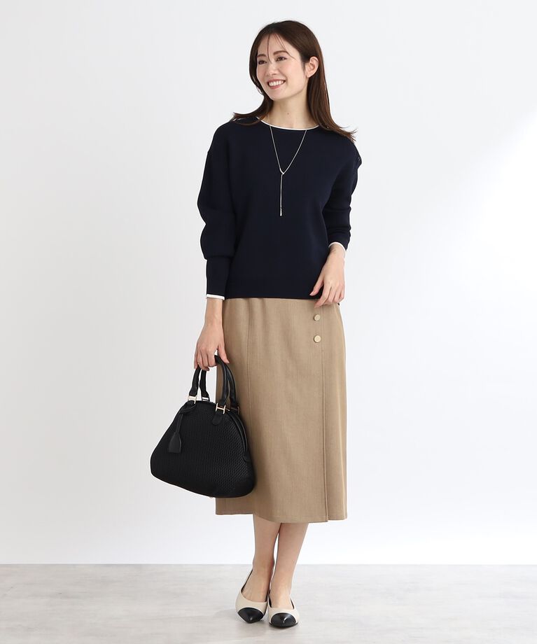 Reflect「【春SALE／WEB限定カラーあり／セットアップ可】ダブルジャカードニット」|ニット・セーター|