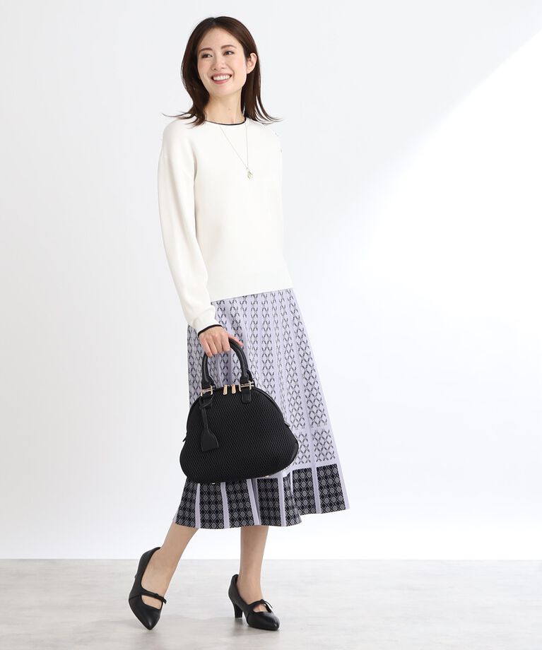 Reflect「【春SALE／WEB限定カラーあり／セットアップ可】ダブルジャカードニット」|ニット・セーター|