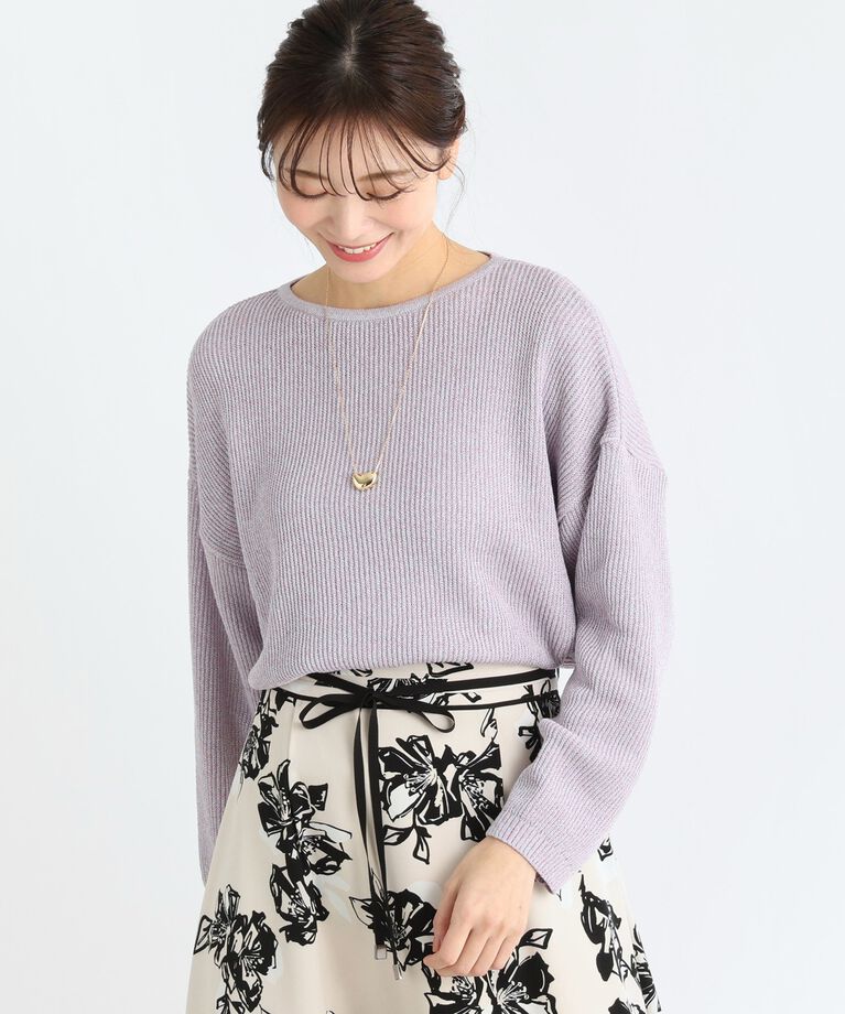 Reflect「【春SALE】クルーネックミックスカラーニット」|ニット・セーター|