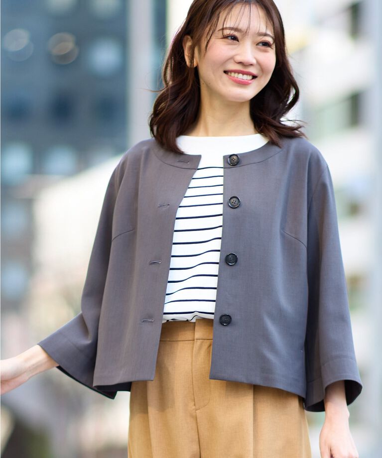 Reflect「【UVカット／接触冷感／洗える】パネルボーダープルオーバー」|Tシャツ・カットソー|