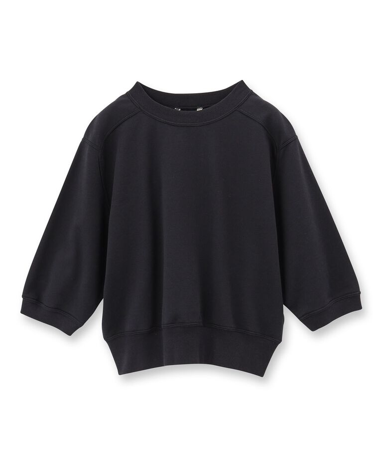 DRESSTERIOR「AURALEE（オーラリー）ハーフスリーブスウェットPO」|Tシャツ・カットソー|ブラック(019)