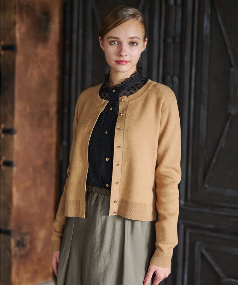 DRESSTERIOR「【otonaMUSE11月号掲載】ウォッシャブルコットンカシミヤ混カーディガン」|カーディガン|