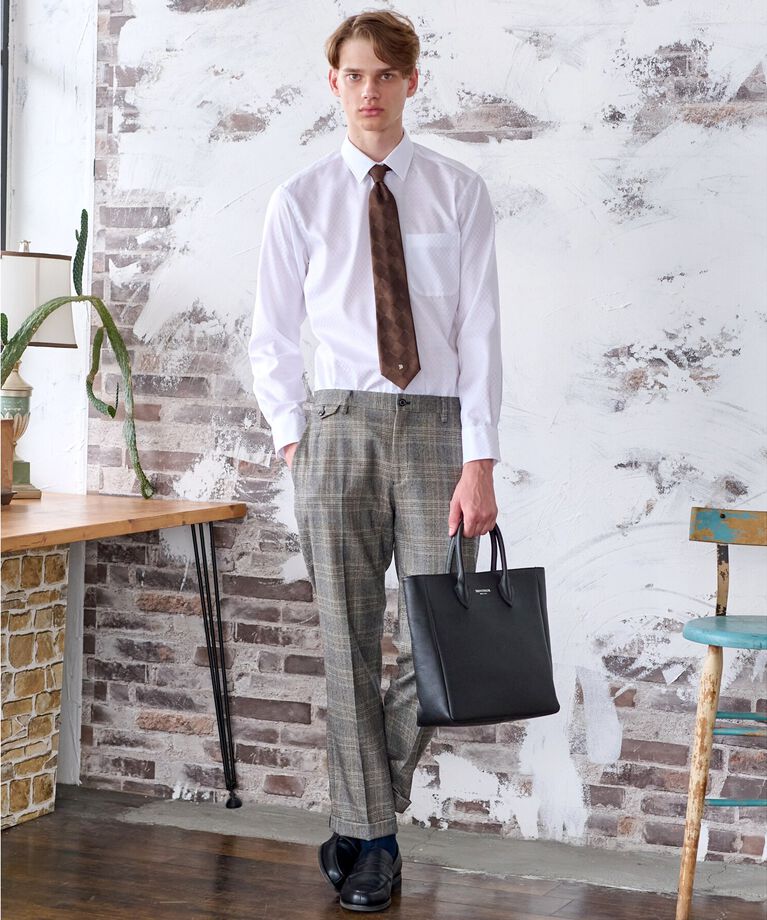 DRESSTERIOR「スクエアシュリンクレザー トートバッグ」|トートバッグ|