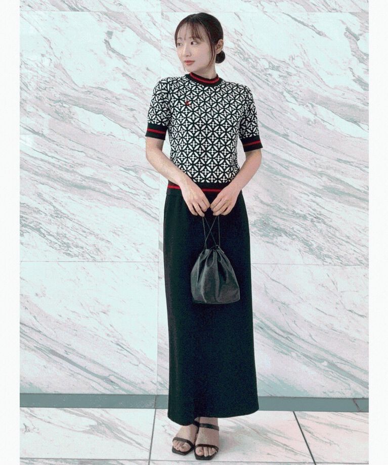 DRESSTERIOR「【大人百花春号掲載　モデル美香さん着用】ストレッチポンチタイトスカート」|スカート|