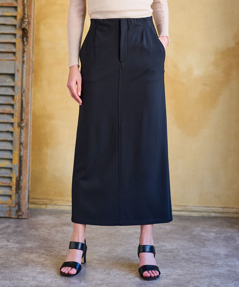 DRESSTERIOR「【大人百花春号掲載　モデル美香さん着用】ストレッチポンチタイトスカート」|スカート|ブラック(019)