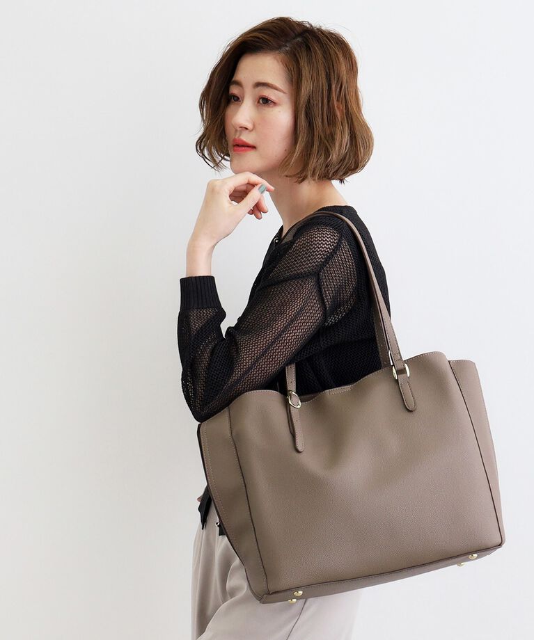 grove「【人間工学・A4】サイドスリットトート」|トートバッグ|
