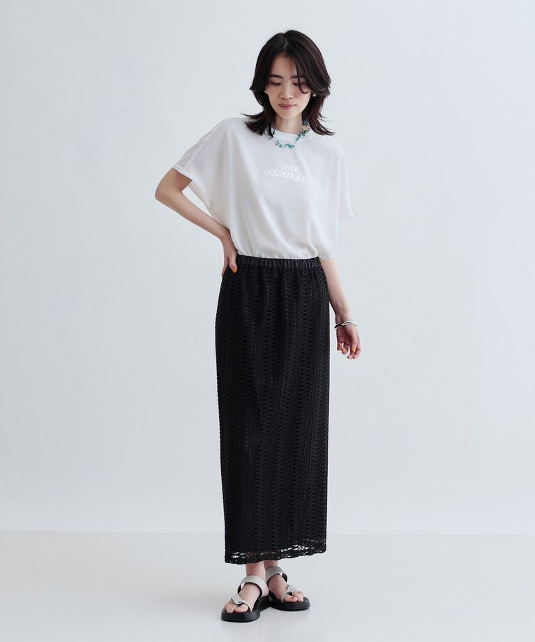 GALLEST「ジョーゼットロゴブラウスTシャツ」|シャツ・ブラウス|
