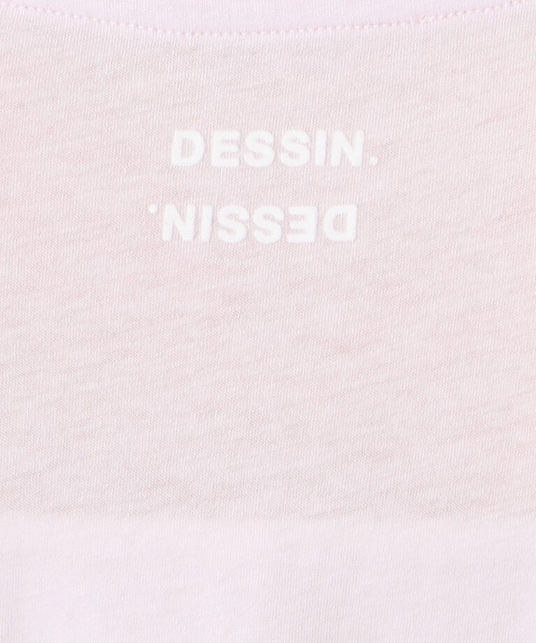 Dessin「【洗える】クルーネックシースルーロンT」|Tシャツ・カットソー|