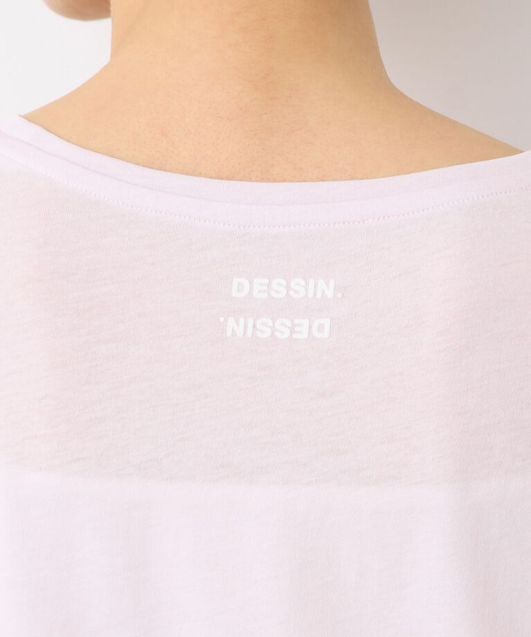 Dessin「【洗える】クルーネックシースルーロンT」|Tシャツ・カットソー|