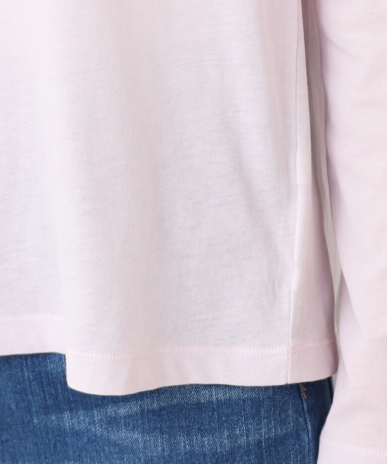Dessin「【洗える】クルーネックシースルーロンT」|Tシャツ・カットソー|
