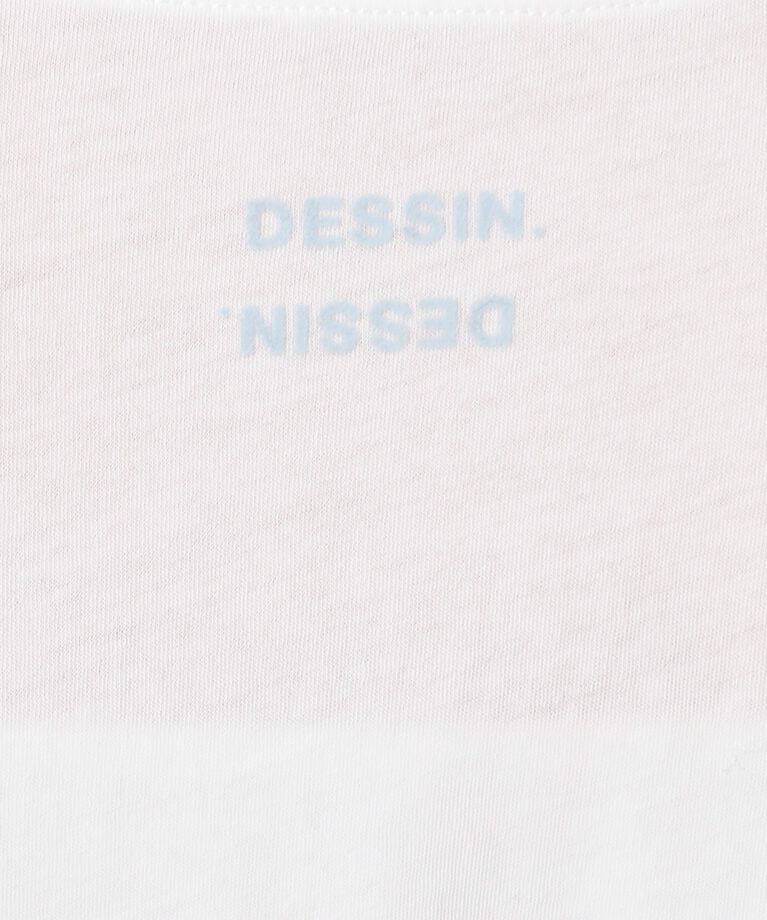 Dessin「【洗える】クルーネックシースルーロンT」|Tシャツ・カットソー|
