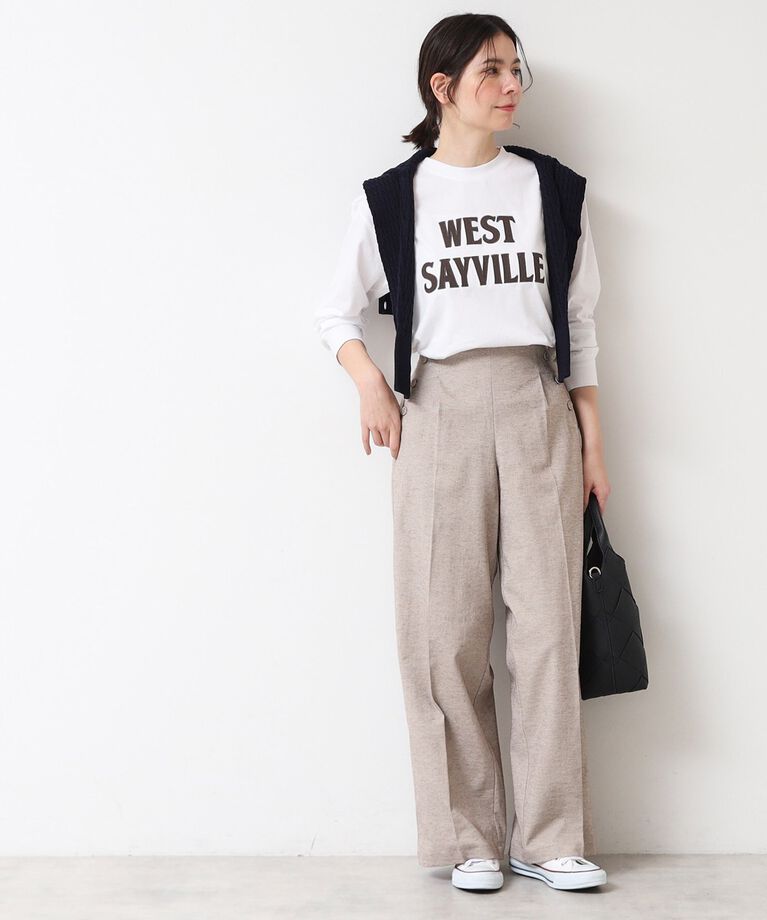 Dessin「【ユニセックス・洗える】ロングスリーブロゴTシャツ」|Tシャツ・カットソー|