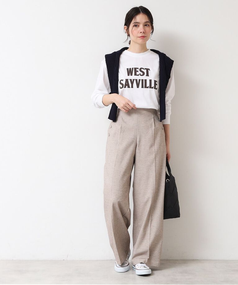 Dessin「【ユニセックス・洗える】ロングスリーブロゴTシャツ」|Tシャツ・カットソー|