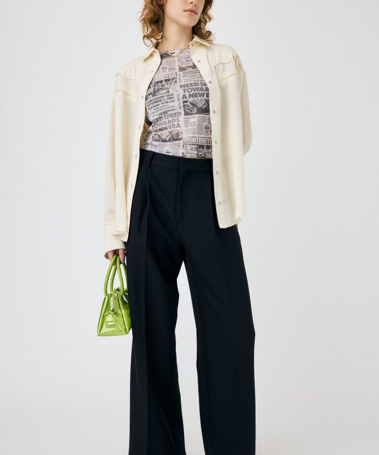 MOUSSY「WIDE LEG トラウザー」|その他|