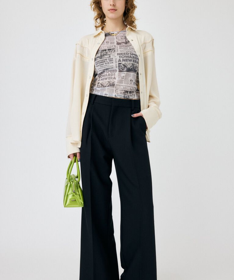 MOUSSY「WIDE LEG トラウザー」|その他|