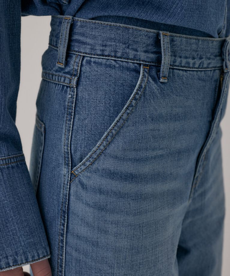 MOUSSY「オーガニックコットンデニムローライズルーズストレート」|デニム|