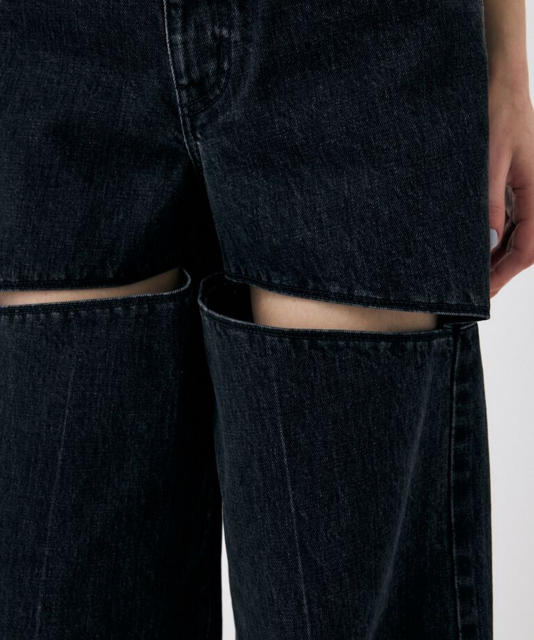 MOUSSY「HW NOTCH STRAIGHT」|デニム|