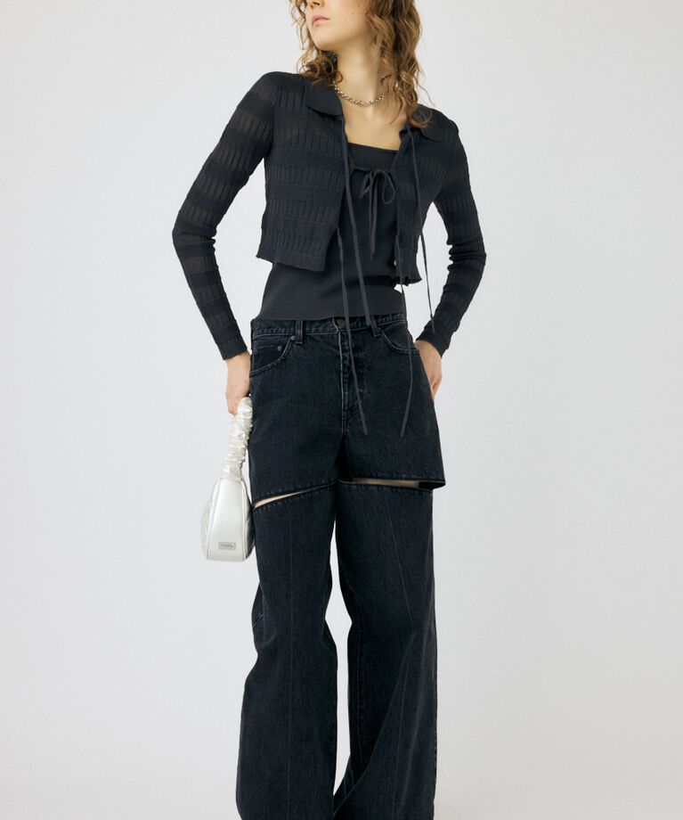 MOUSSY「HW NOTCH STRAIGHT」|デニム|