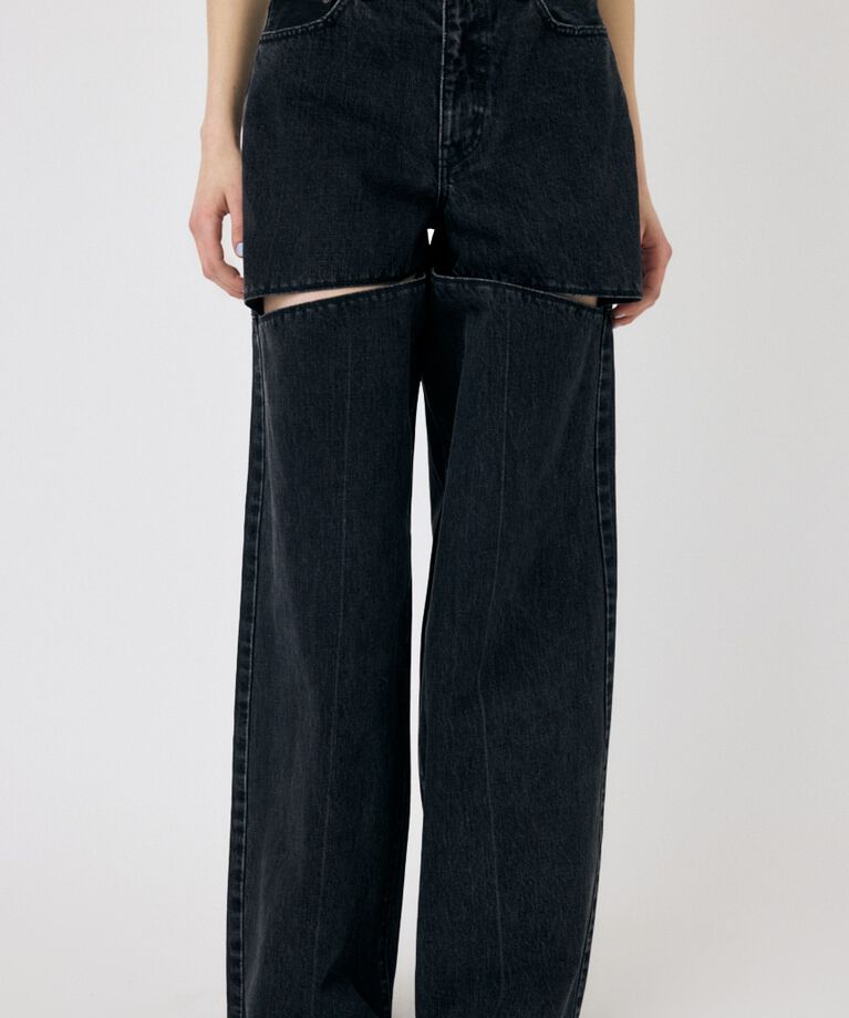 MOUSSY「HW NOTCH STRAIGHT」|デニム|