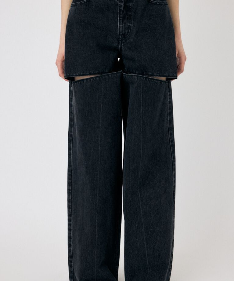 MOUSSY「HW NOTCH STRAIGHT」|デニム|