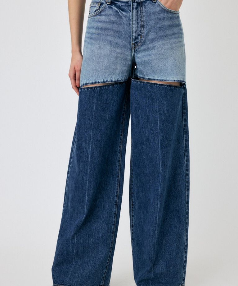 MOUSSY「HW NOTCH STRAIGHT」|デニム|