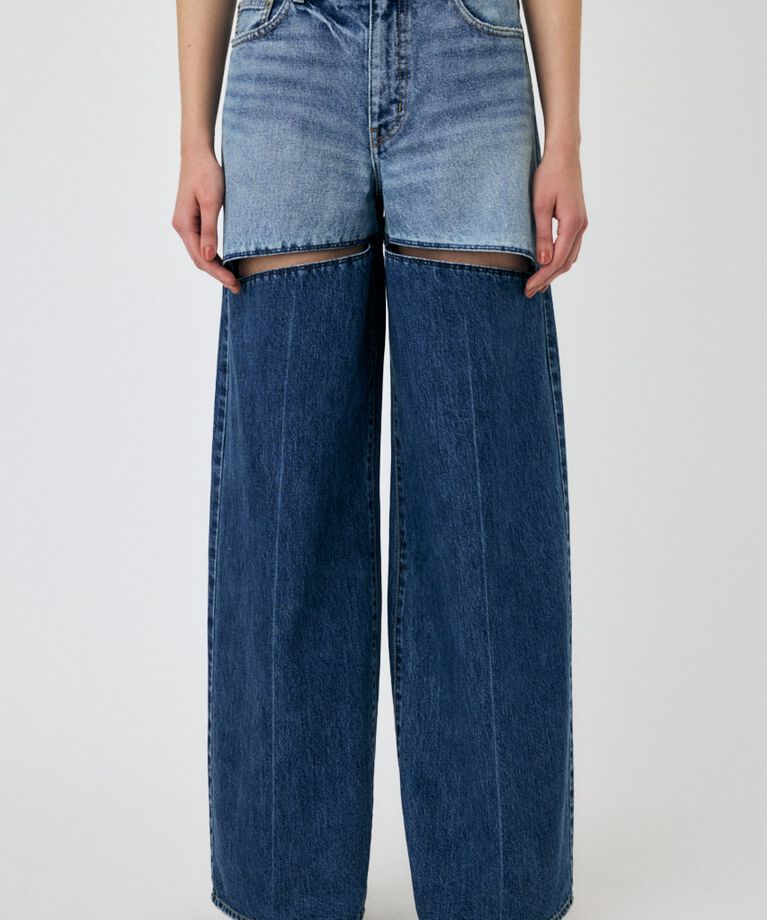 MOUSSY「HW NOTCH STRAIGHT」|デニム|