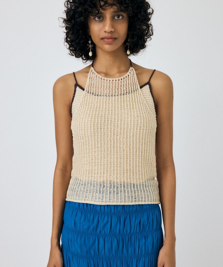 MOUSSY「MESH KNIT キャミソール」|キャミソール|