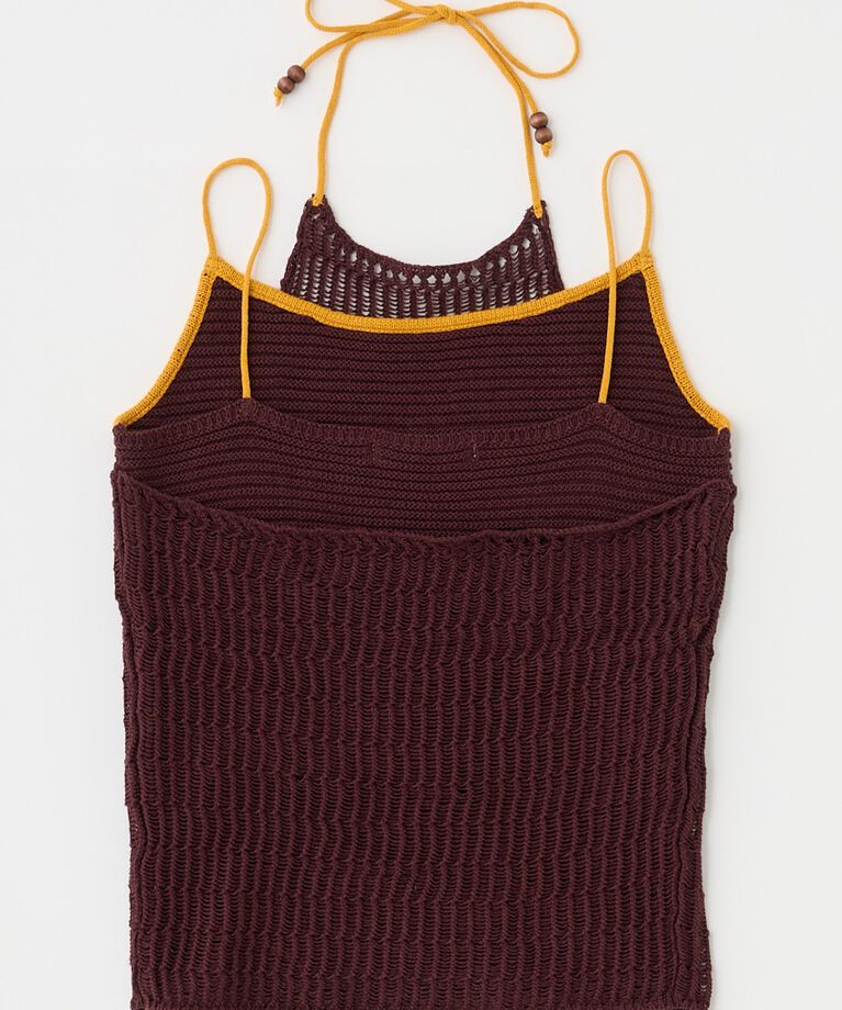 MOUSSY「MESH KNIT キャミソール」|キャミソール|