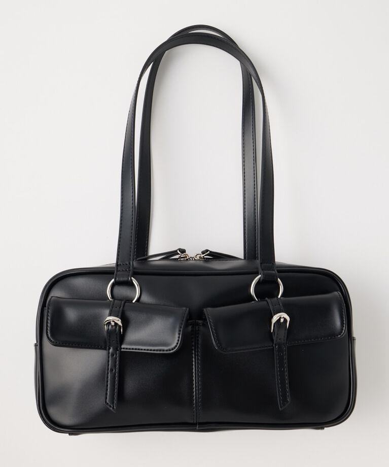 MOUSSY「FAUX LEATHER SHOULDER バッグ」|その他|BLK