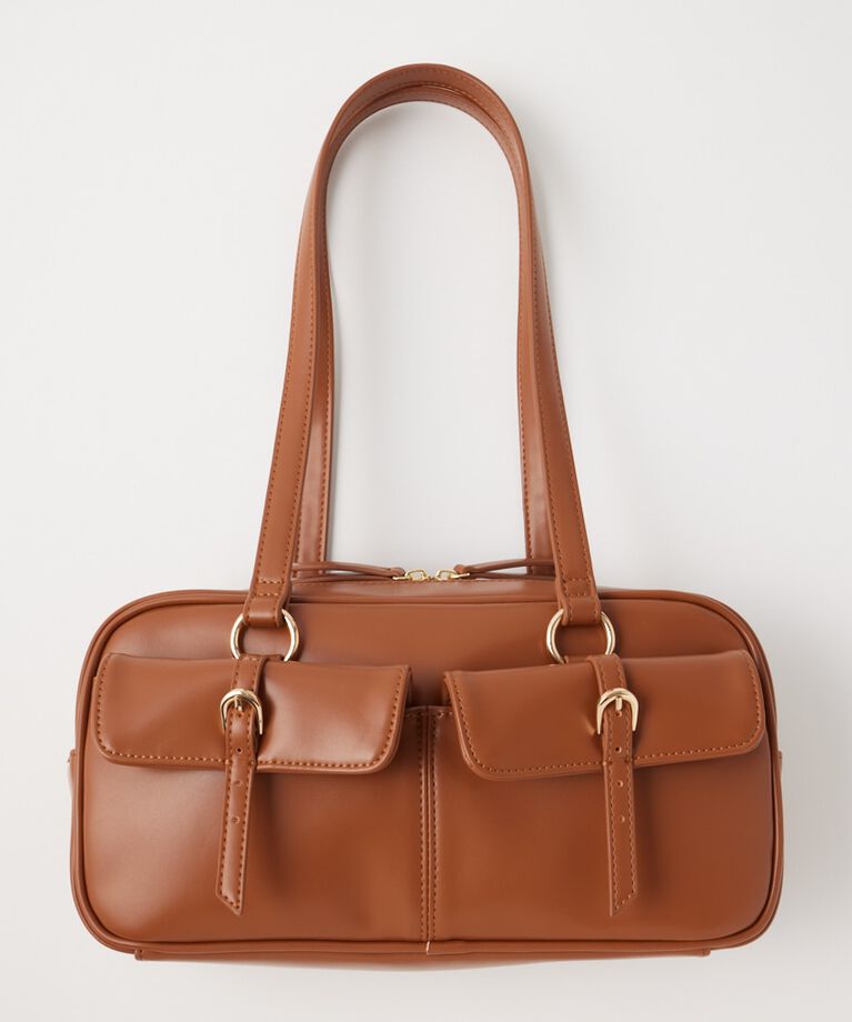 MOUSSY「FAUX LEATHER SHOULDER バッグ」|その他|BRN