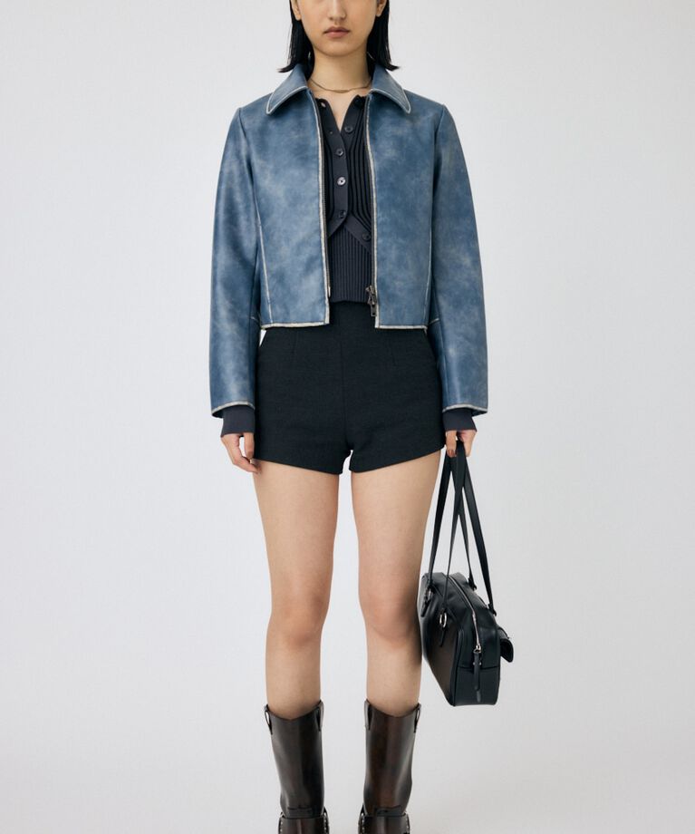 MOUSSY「FAUX LEATHER MINIMAL ジャケット」|その他|