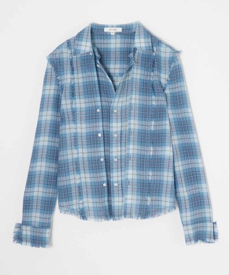 MOUSSY「DOUBLE FRONT TARTAN シャツ」|シャツ・ブラウス|