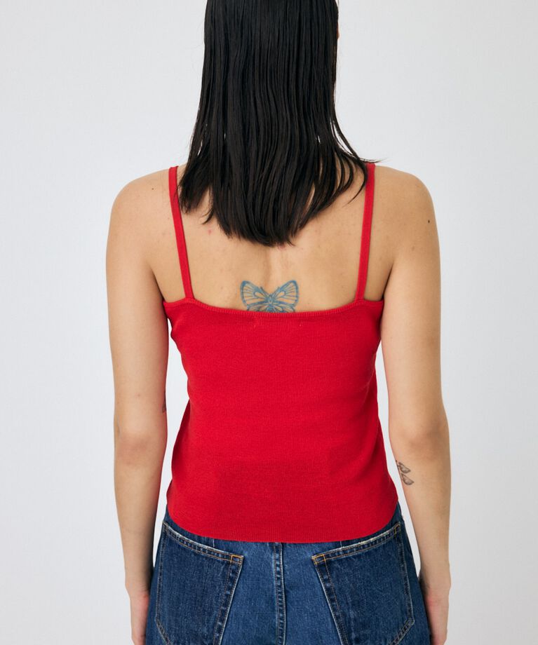 MOUSSY「KNIT CAMI & RIBBON シャツセット」|ニット・セーター|
