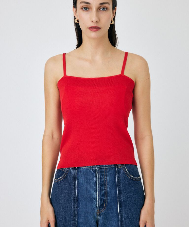 MOUSSY「KNIT CAMI & RIBBON シャツセット」|ニット・セーター|