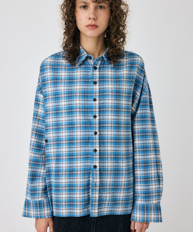 MOUSSY「BORROWED PLAID シャツ」|シャツ・ブラウス|