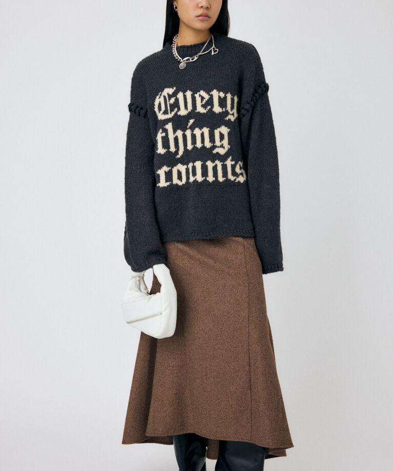 MOUSSY「KNITTED WORDS セーター」|ニット・セーター|