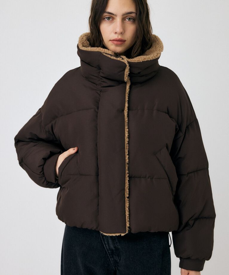 MOUSSY「STAND COLLAR パッファージャケット」|その他|BRN