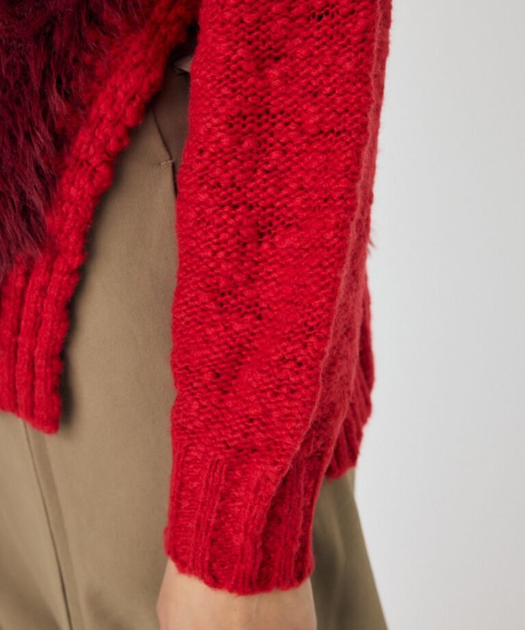 MOUSSY「INTARSIA SLIT セーター」|ニット・セーター|