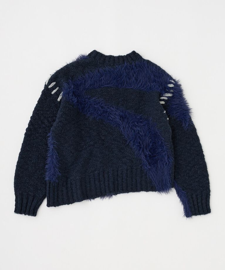 MOUSSY「INTARSIA SLIT セーター」|ニット・セーター|